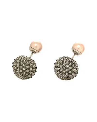 Dior Crystal Mise En  Tribal Earrings (authentic Pre-loved) In Metallic