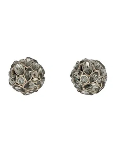 Pre-owned Dior Crystal Mise En  Tribales Earrings In Multi