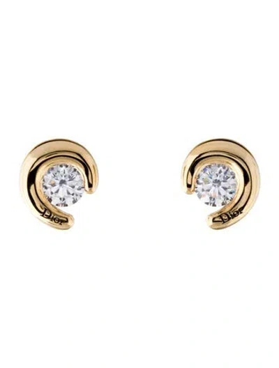Pre-owned Dior Crystal Rocks Earrings In Multi