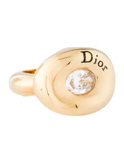 Pre-owned Dior Crystal Rocks Ring In Multi