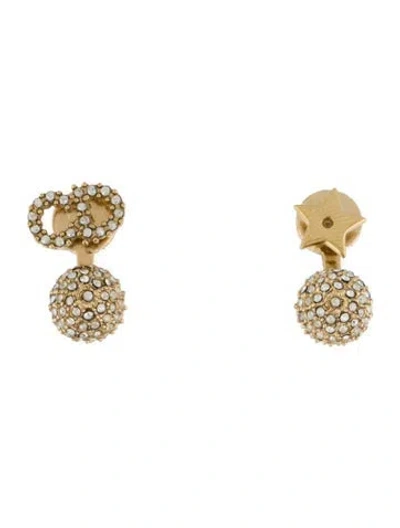 Pre-owned Dior Crystal Star Cd La Petite Tribales Earrings In Multi