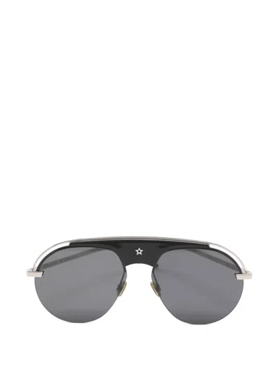 Pre-owned Dior Csa2k Round Sunglasses In Gray