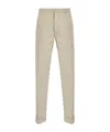 Dior Curled Casual Pants In Nude