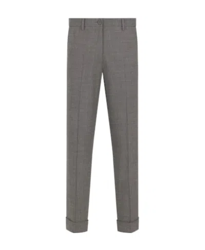 Dior Cut Chino Casual Pants In Gray