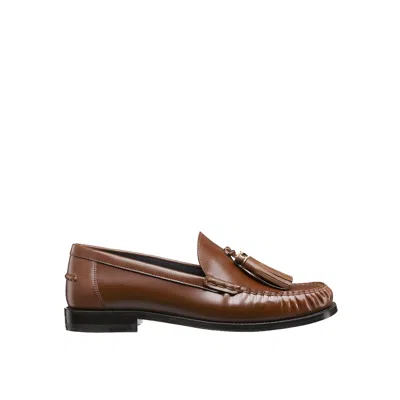 Dior Christian  Flat Shoes In Brown