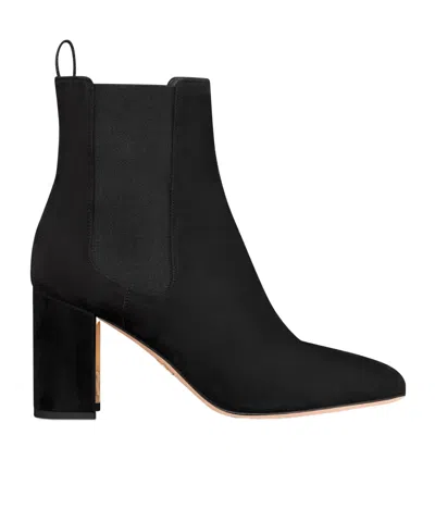 Dior D-art Heeled Ankle Boot In Black