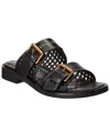 Dior D-avenue Leather Sandal In Black