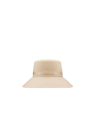Dior D-bobby Big Corned Hat In Nude