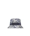 Dior D-bobby  Chardons Small-brim Bucket Hat In Gray
