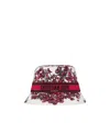 Dior D-bobbyle Cœur Des Papillons Small Brim Bucket Hat In Red