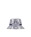 Dior Cappello Da Pescatore D-bobby Toile De Jouy Soleil A Tesa Stretta In Gray