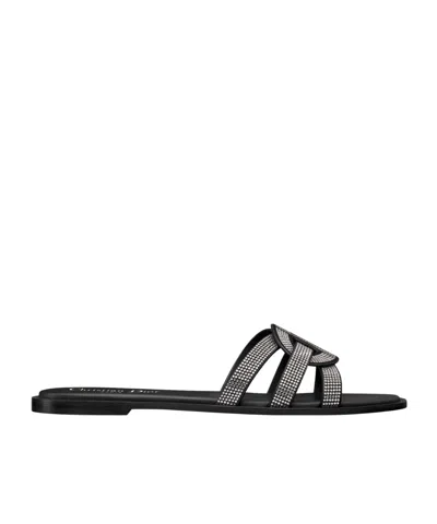 Dior D-club Sandals In Black
