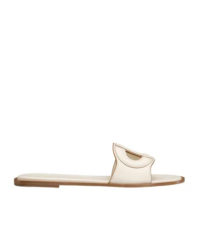 Dior D-club Sandals In White