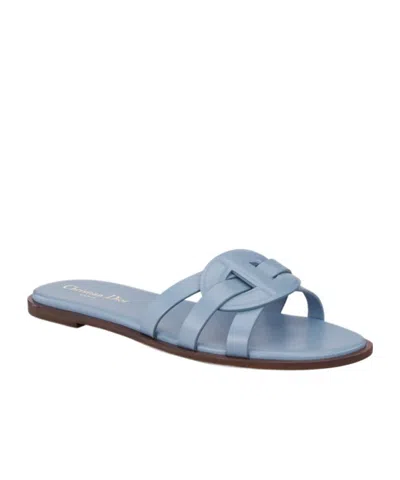 Dior D-club Slide In Blue