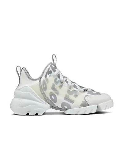 Dior D-connect Sneakers In White