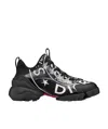 Dior D-connect Spliced Casual Sneakers In Black