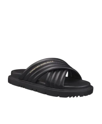 Dior D-cross Slide Sewing Cold Mop In Black