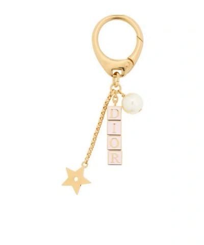 Dior D-dice Bag Ornaments In Golden