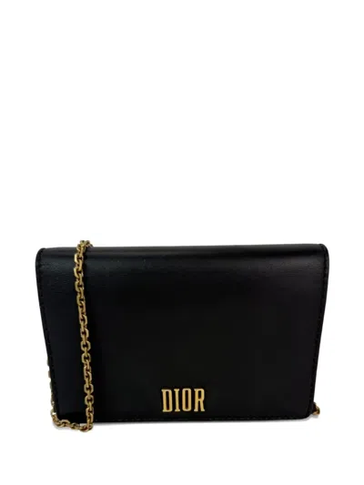 Pre-owned Dior D-fence Croisiere Wallet-on-chain In Black