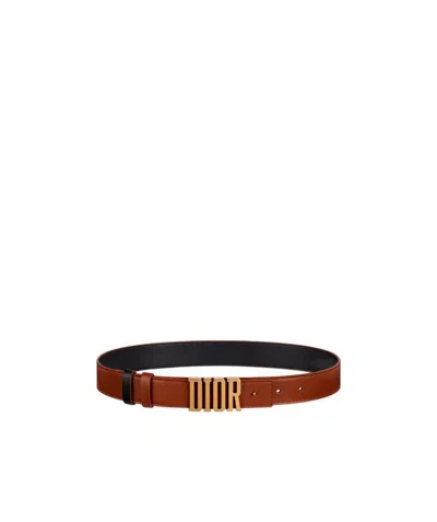 Dior D-fence Double-sided Belt In Black