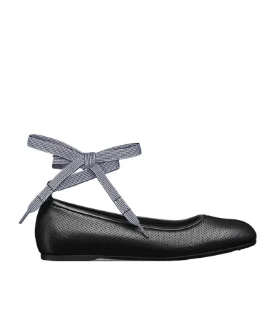 Dior D-journey Ballet Shoes In Black