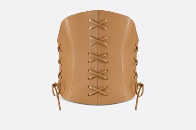 Dior D-lace Corset Belt In Brown