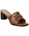 Dior D-lane Leather Sandal In Brown