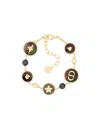 Dior Women D-luck Metal Bracelet With Gold Finishes In Gold