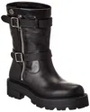 Dior D-major Leather Boot In Multi