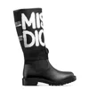 Dior D-major Logo Ankle Boots In Black
