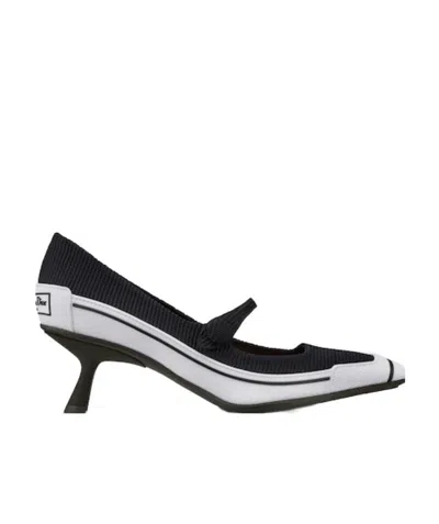 Dior D-motion Matching Square-headed High Heels In Black