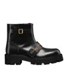 Dior D-quest Logo Short Boots In Black