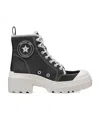 Dior D-riselogo Logo Lace-up Boots In Black