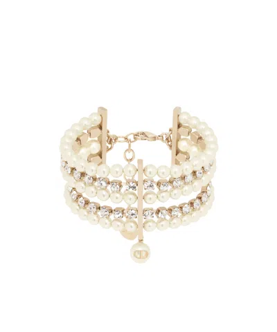 Dior D-river Cuff Bracelet In Yellow