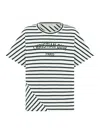 Dior D-stripe Cotton Jersey T-shirt In White