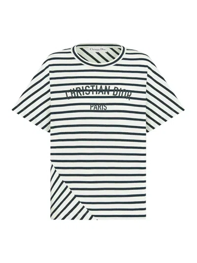 Dior D-stripe Cotton Jersey T-shirt