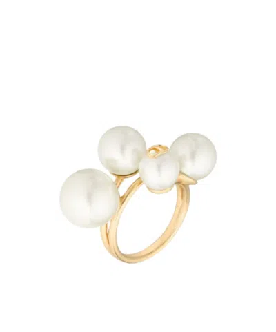 Dior D-studs Ring In White