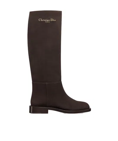 Dior D-town Boot In Brown