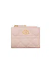 Dior Dahlia Jolie Folding Wallet In Nude