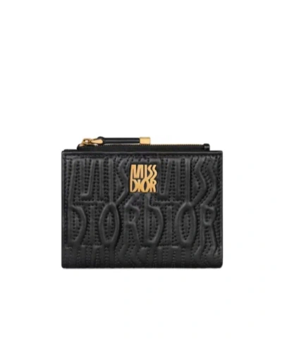 Dior Dahlia Miss  Wallet In Black