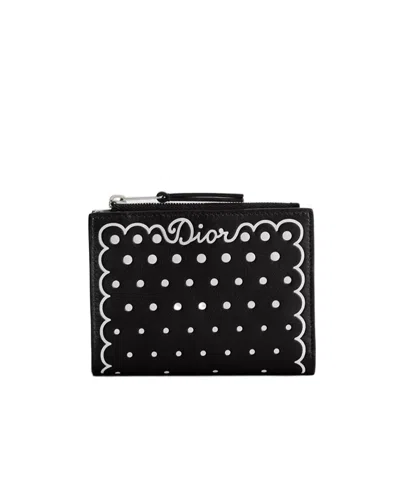 Dior Dahlia Wallet In Black