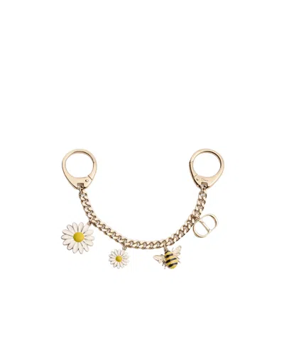 Dior Daisy Bag Charm In Gold
