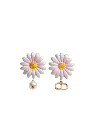 Dior Daisy Earrings In Pink