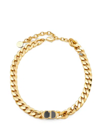 Pre-owned Dior Danseuse Etoile Choker Necklace In Gold