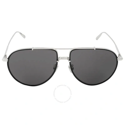 Dior Dark Grey Pilot Men's Sunglasses Blacksuit Au F4a0 58 In Dark / Grey / Silver