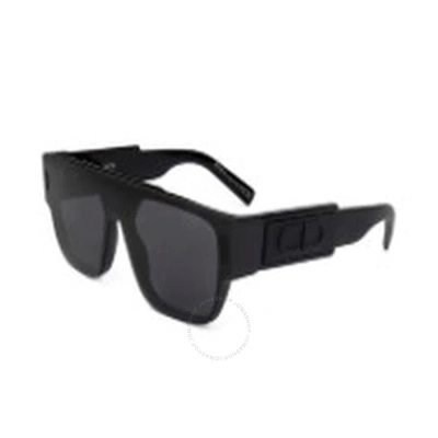 Dior Dark Grey Shield Men's Sunglasses Dm40034i 01a 00 In Black / Dark / Grey