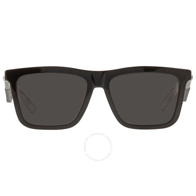 Dior Dark Grey Square Men's Sunglasses  B27 S1i 10a0 56 In Black / Dark / Grey