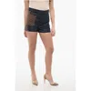 Dior Dark Washed Denim Shorts With Embroideries