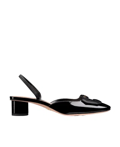 Dior Day Low-heeled Shoes In Black