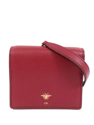 Pre-owned Dior D-bee Cross Body Bag In Red